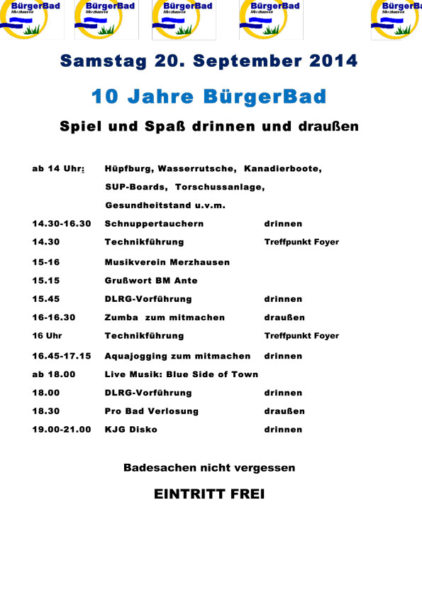 Jubiläumhandzettel